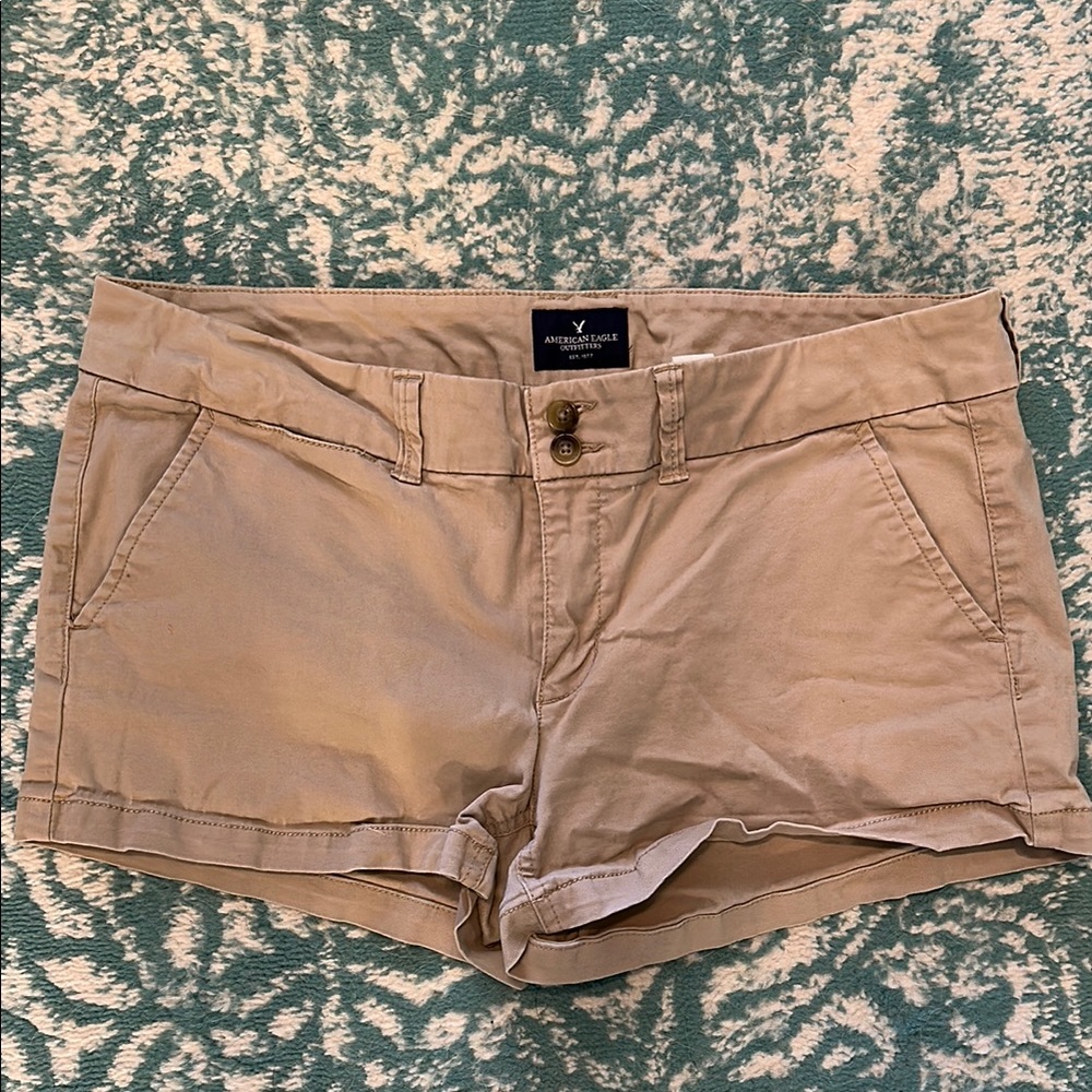 American Eagle twill shorts size 14 stretch